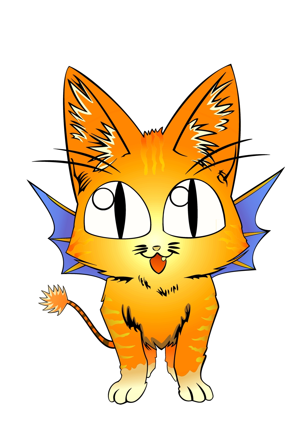 Devil Devil Bat cat vector