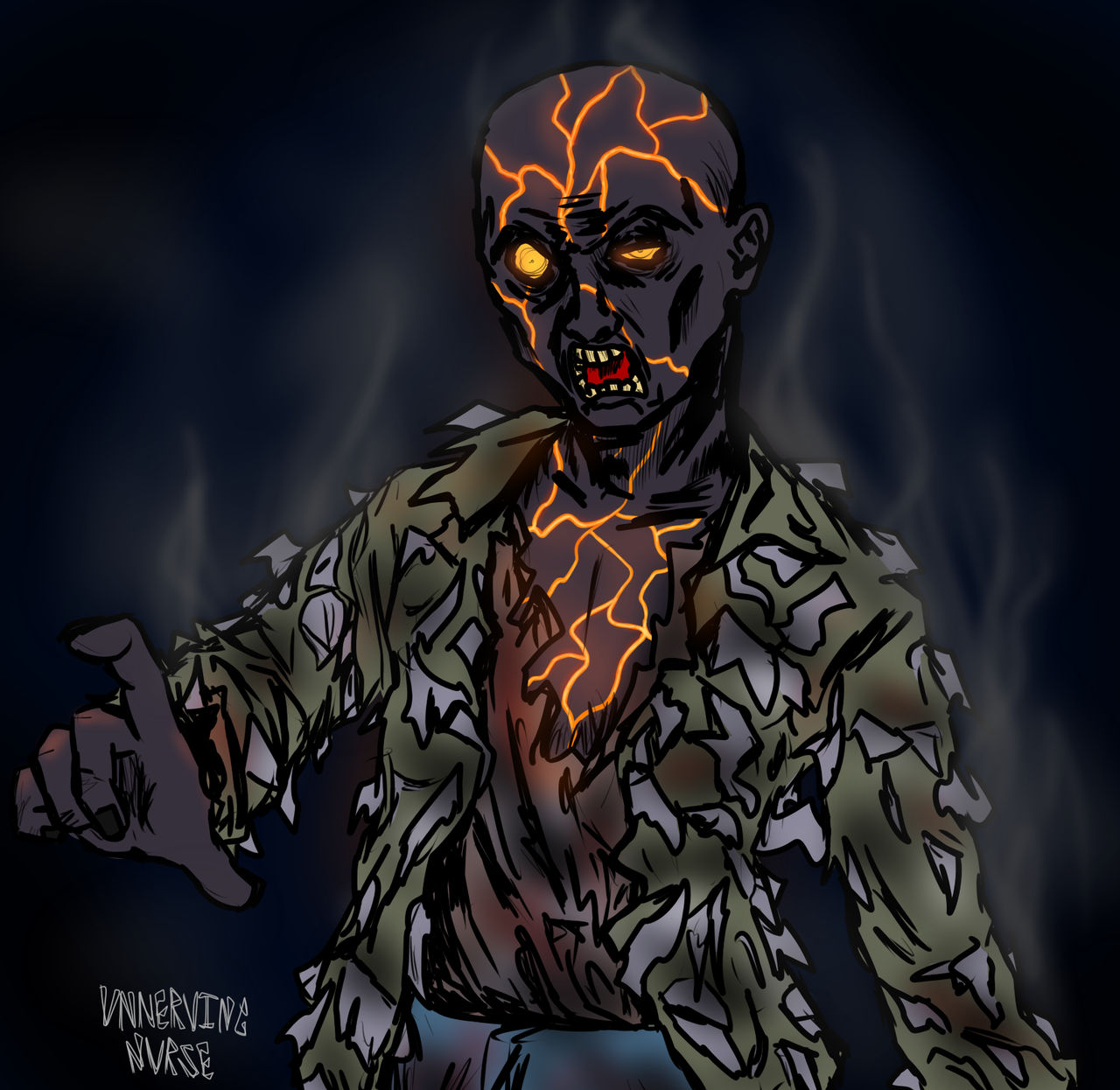 Smoldering Zombie by unnervingnurse on DeviantArt