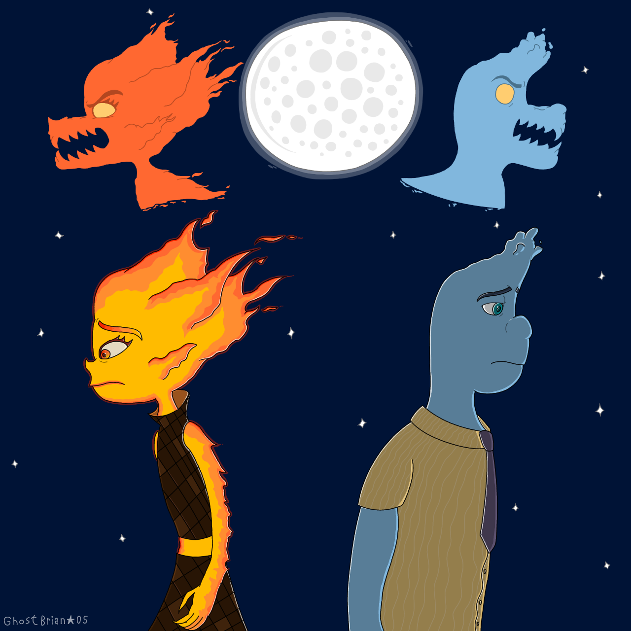 Elemental Werewolf by HartBrian06 on DeviantArt