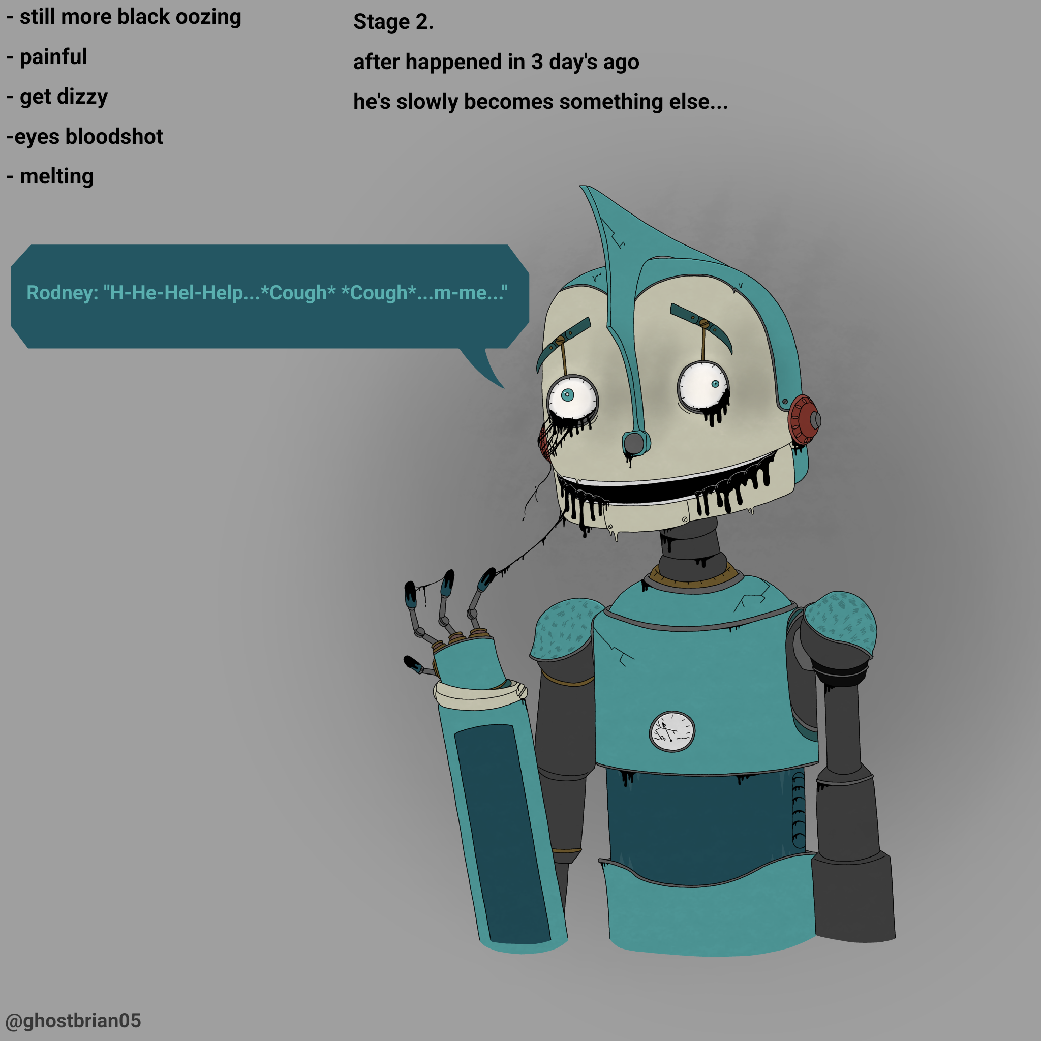 Redraw - Black goo infection stage (2/3) by HartBrian06 on DeviantArt