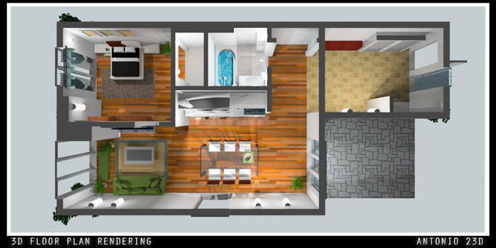 3D Floor Plan Rending