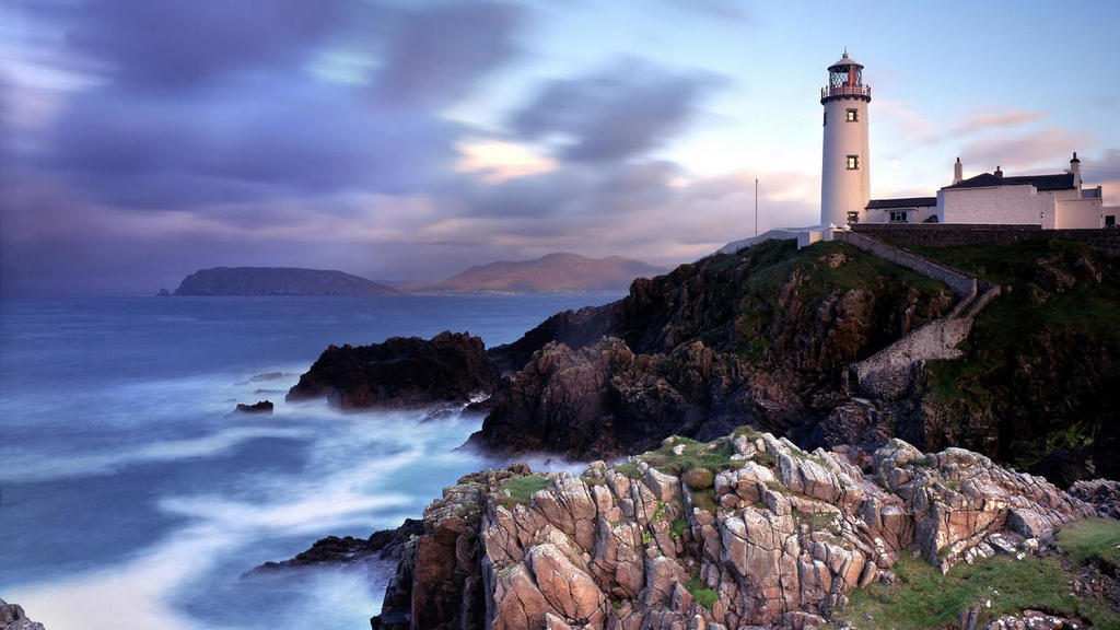 Lighthouse And Rocks Nature wallpaper: rocks with lighthouse on it. by WallpaperEarth on ...