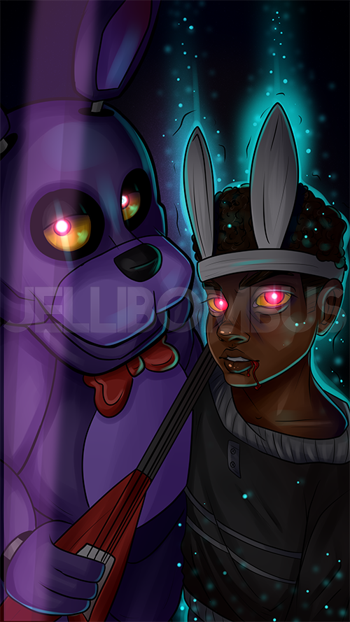 Bonnie the Bunny Ghost Kid | FNAF Movie Fanart by JelliBombus on DeviantArt