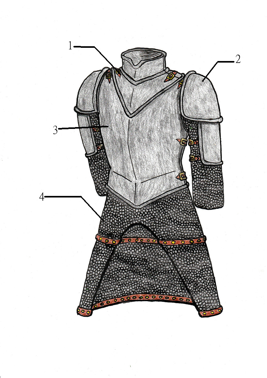 Plate-chainmail armor concept by Davethemaguss on DeviantArt