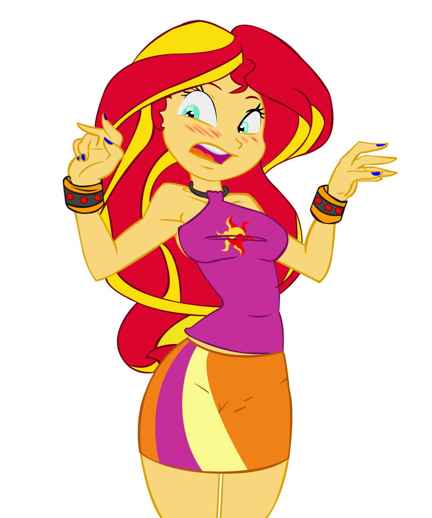 sunset shimmer freaked out