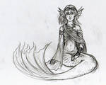 Mermaid Character Sketch by angelvi
