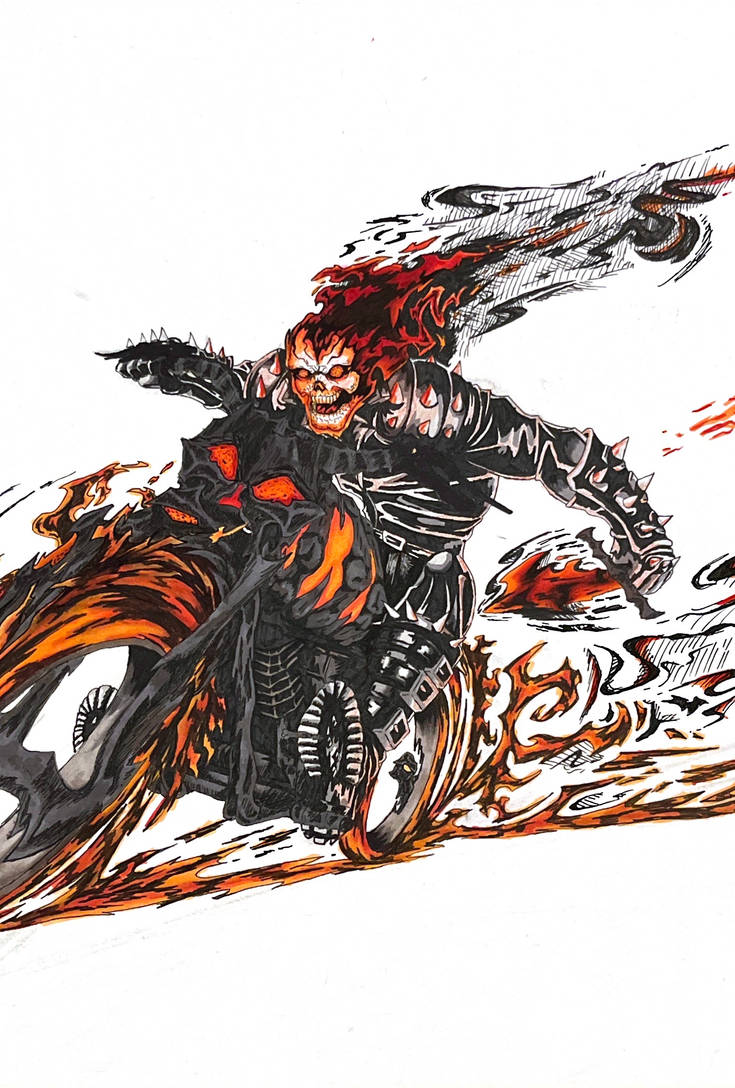 Stylized Ghost Rider The ghost rider takes your soul by skrepo0728 on DeviantArt