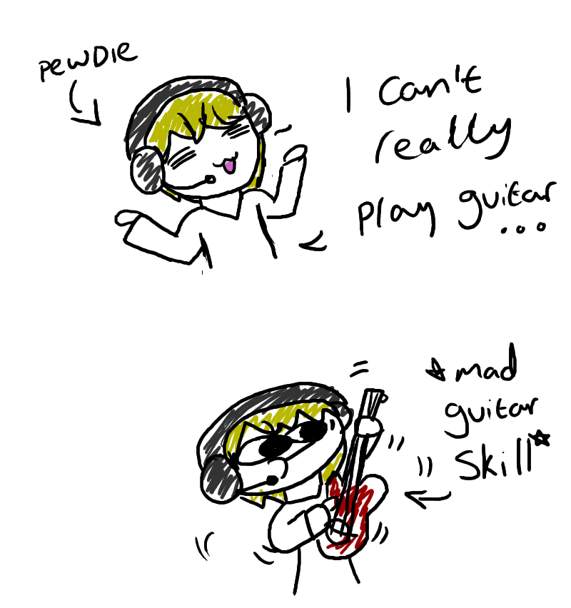 Pewdie Can't Play Guitar