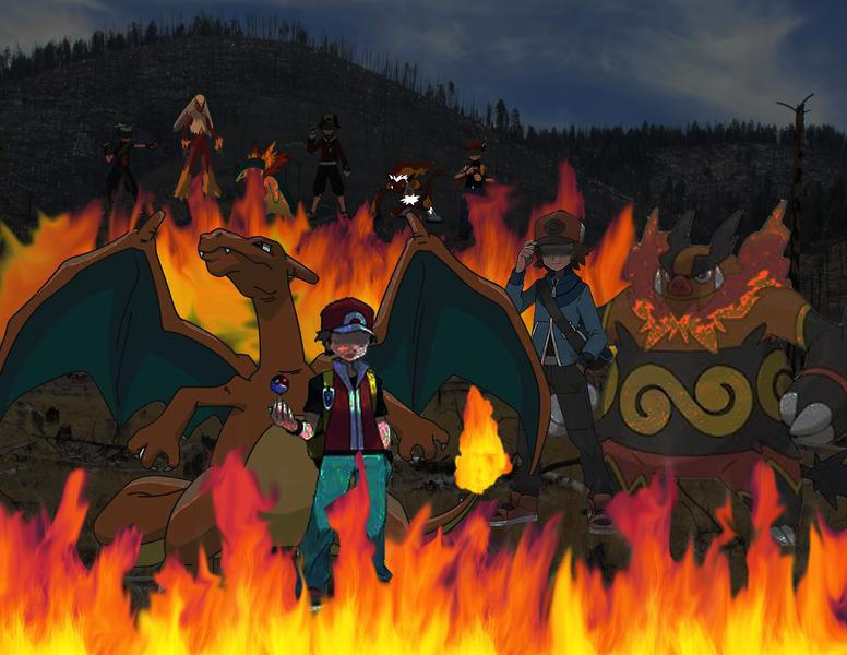 Pokemon Burning Rondo Pokemon - Burning in the flames by InvaderAir on DeviantArt