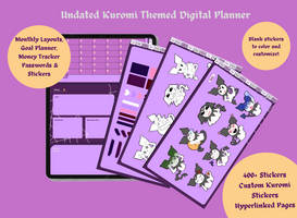 Undated Kuromi themed Digital Journal by Cxppu