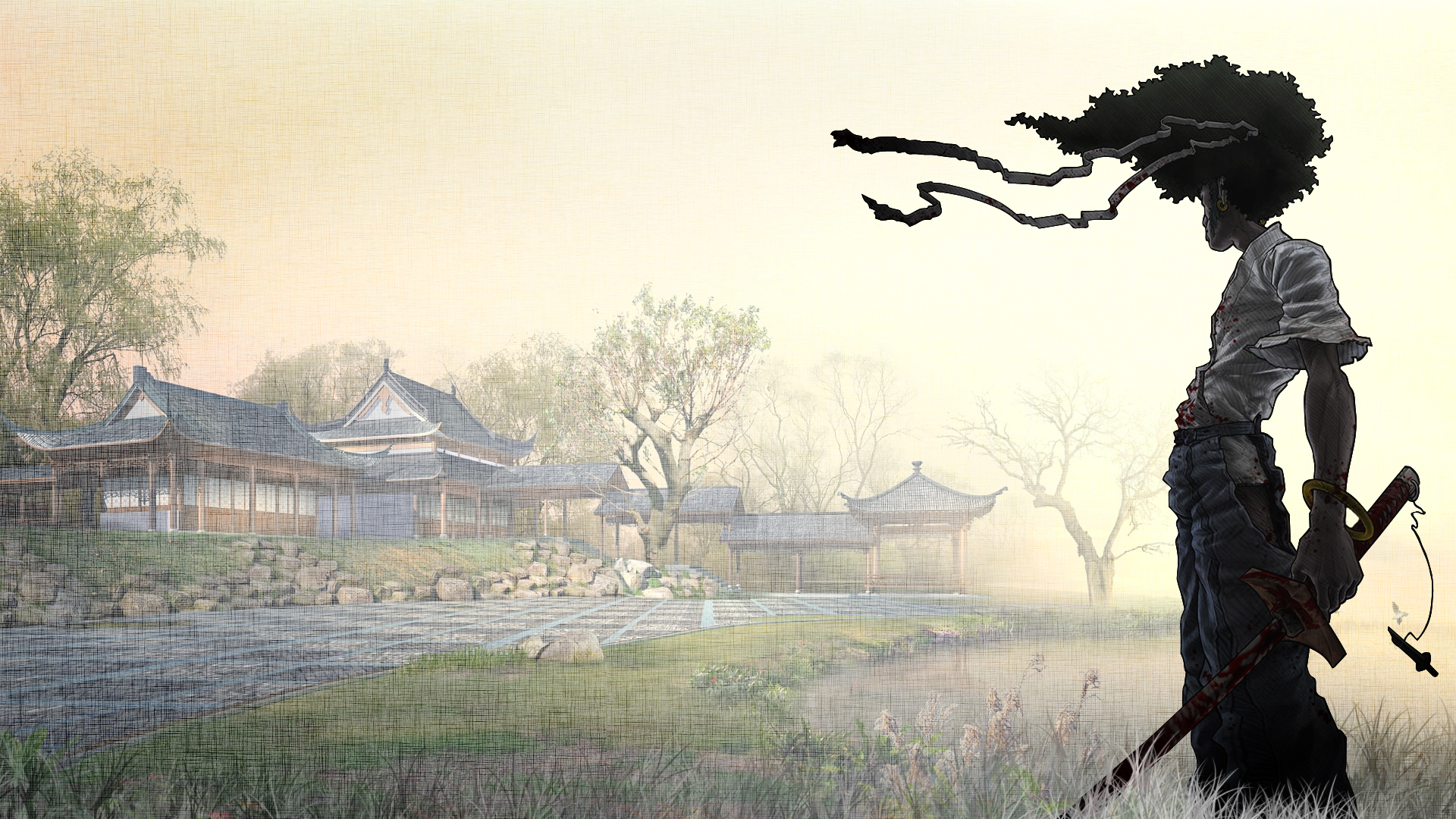 Afro, afro samurai scenery HD wallpapers