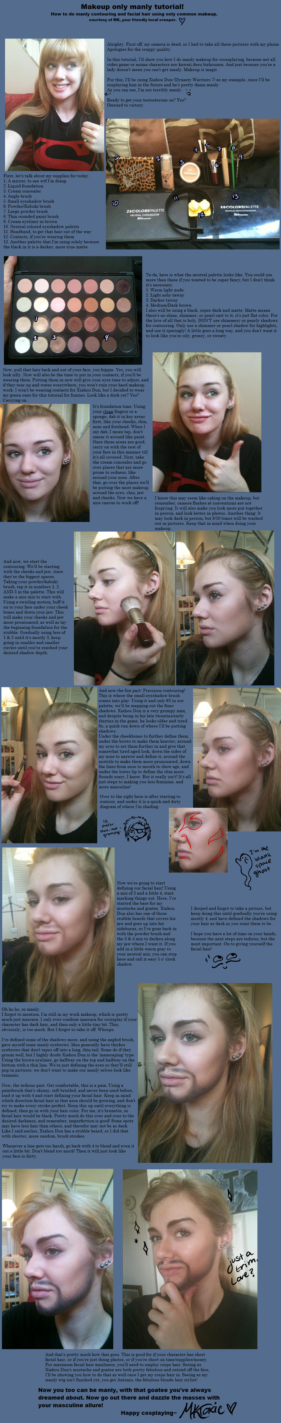 Manly Makeup tutorial by MKToxic