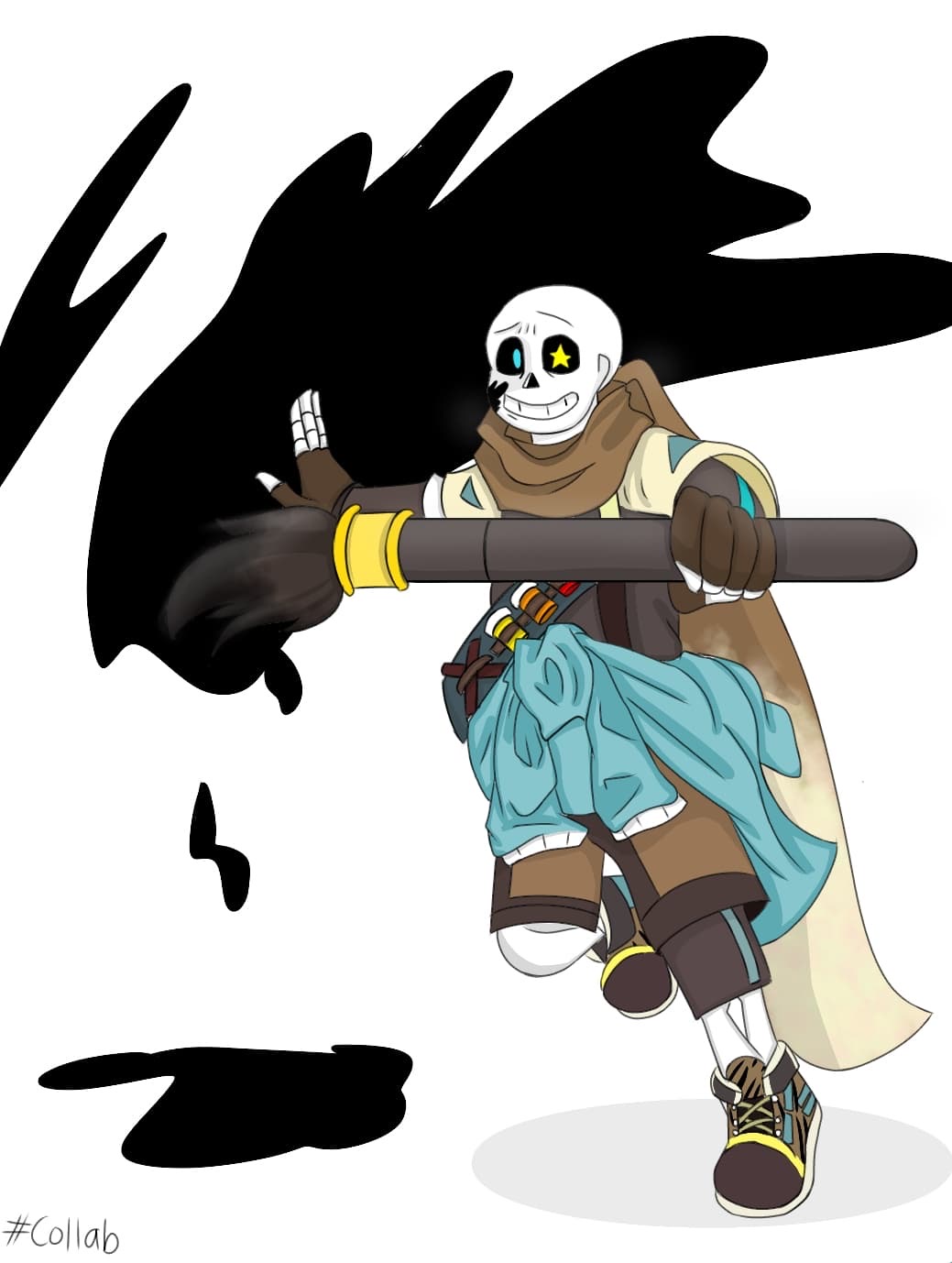 Ink Sans fanart again by JediPiell on DeviantArt