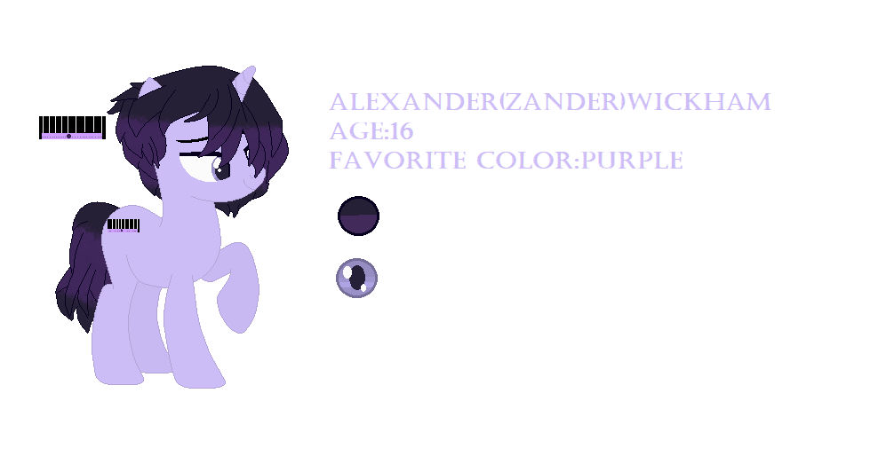 Zander Wickham from TMF pony ref by PS1215 on DeviantArt