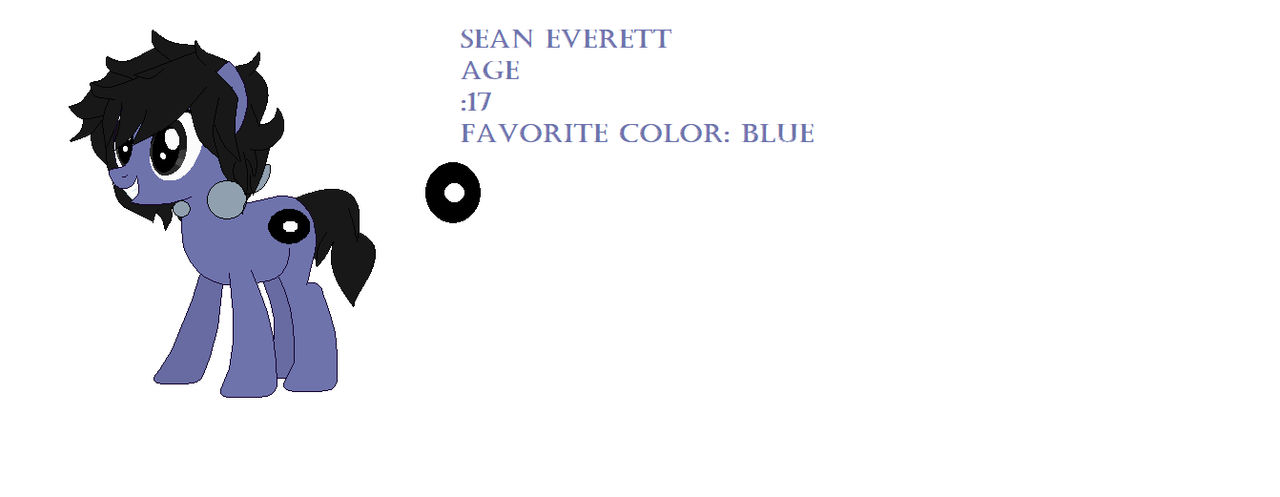 Sean Everett from TMF pony ref by PS1215 on DeviantArt