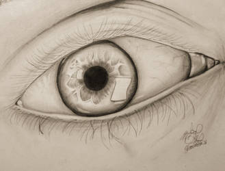 Realism with Charcoals! Realistic Human Eye