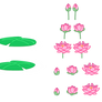 MLP Resource: Lotus Flowers and Lilypads