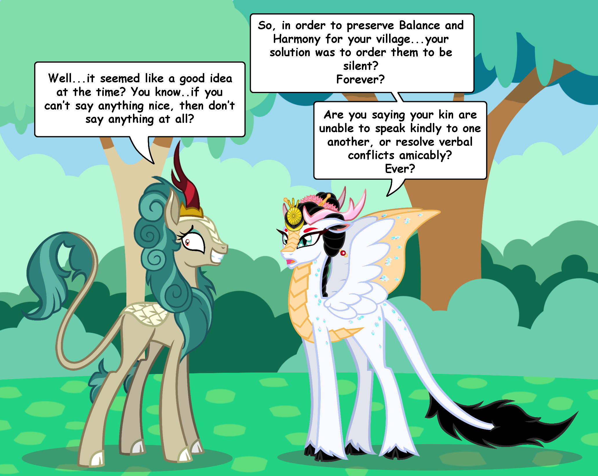 Kirin Angry Not really caring for the MLP Kirin by SaturnGrl on DeviantArt