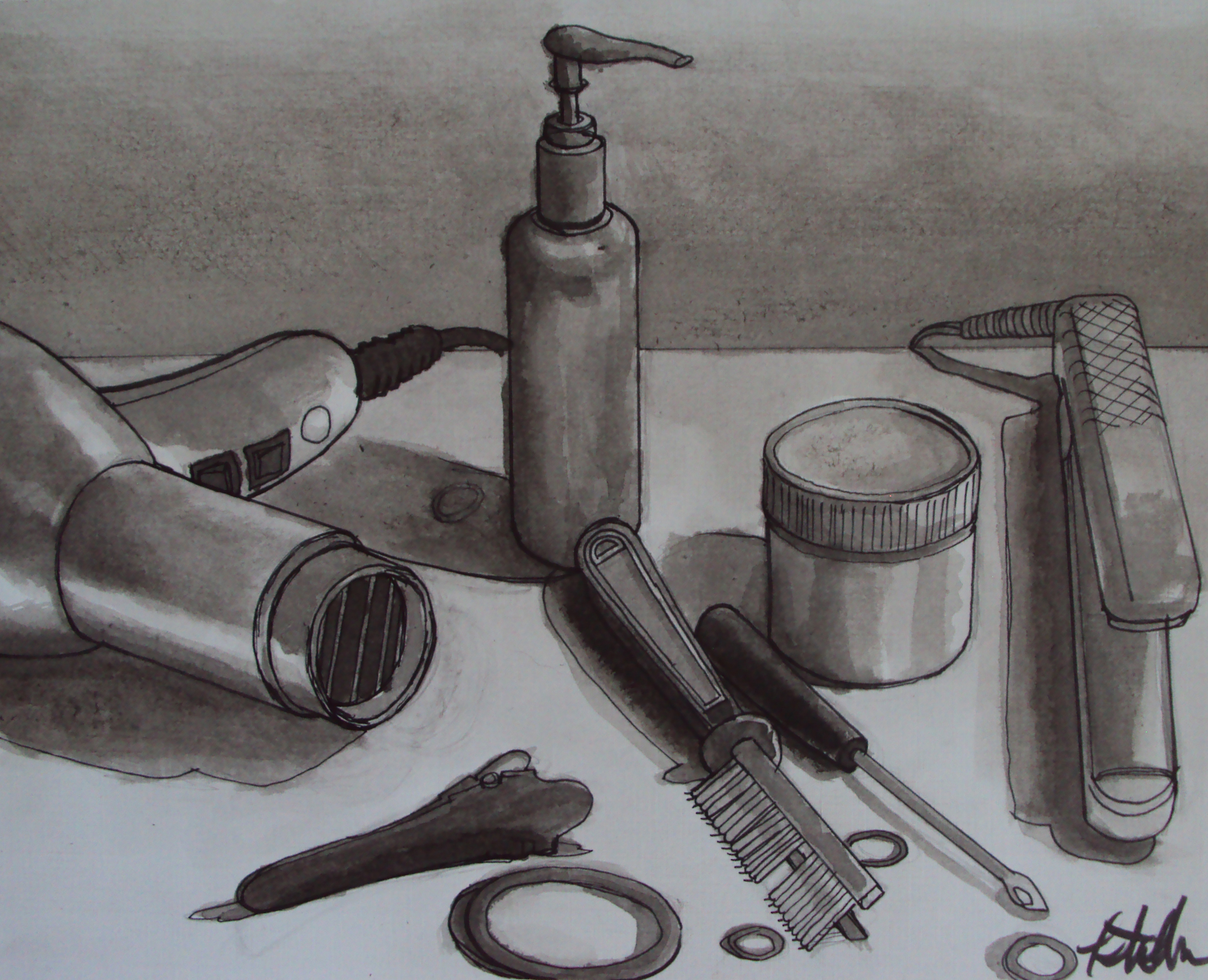 Hair supplies still life by kminckler on DeviantArt Hair supplies still life by kminckler on DeviantArt