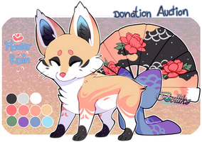 Flower Rain Foxfan // AUCTION // CLOSED!