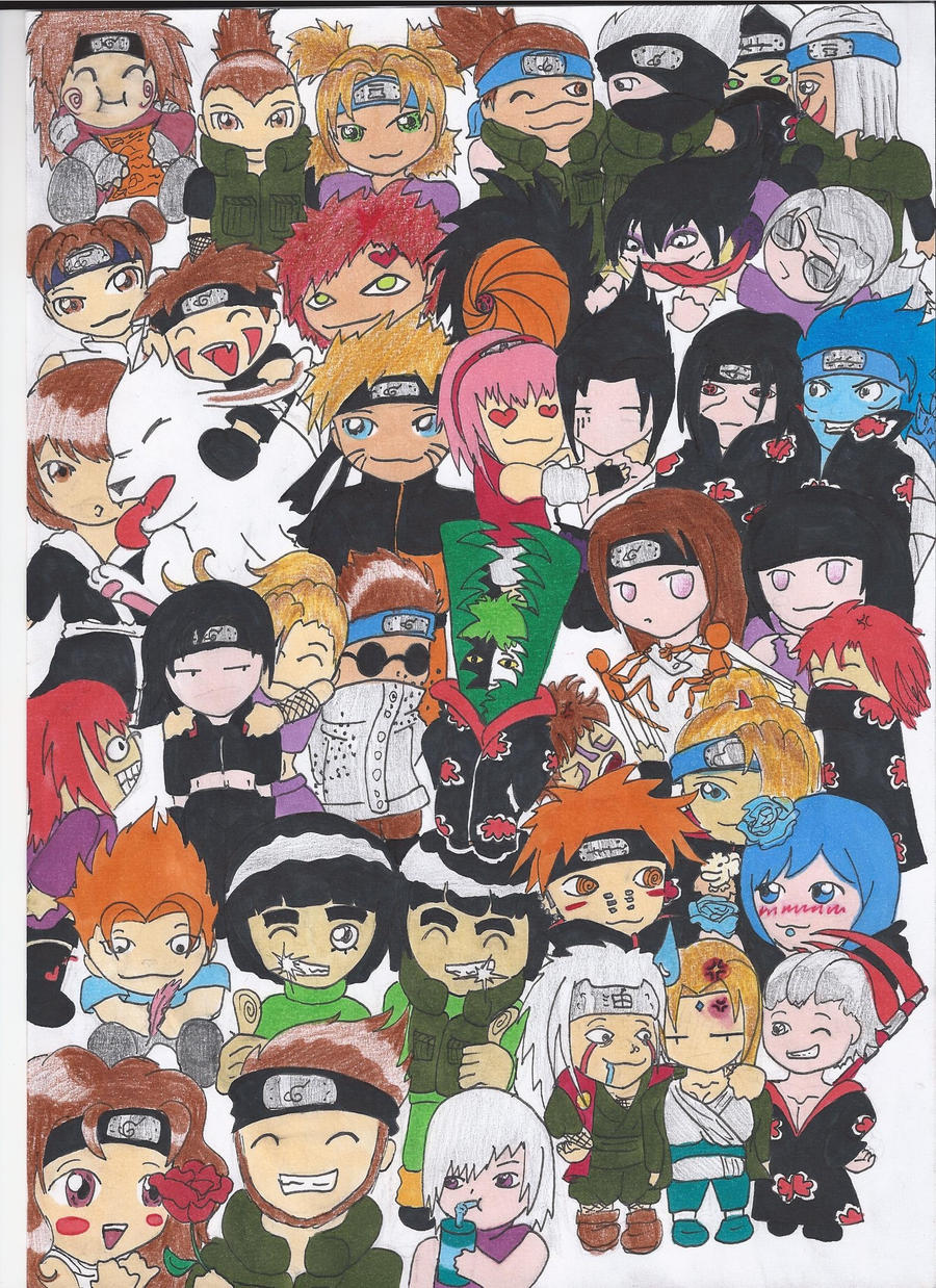 Naruto characters chibi by Untamed-Shewolf on DeviantArt