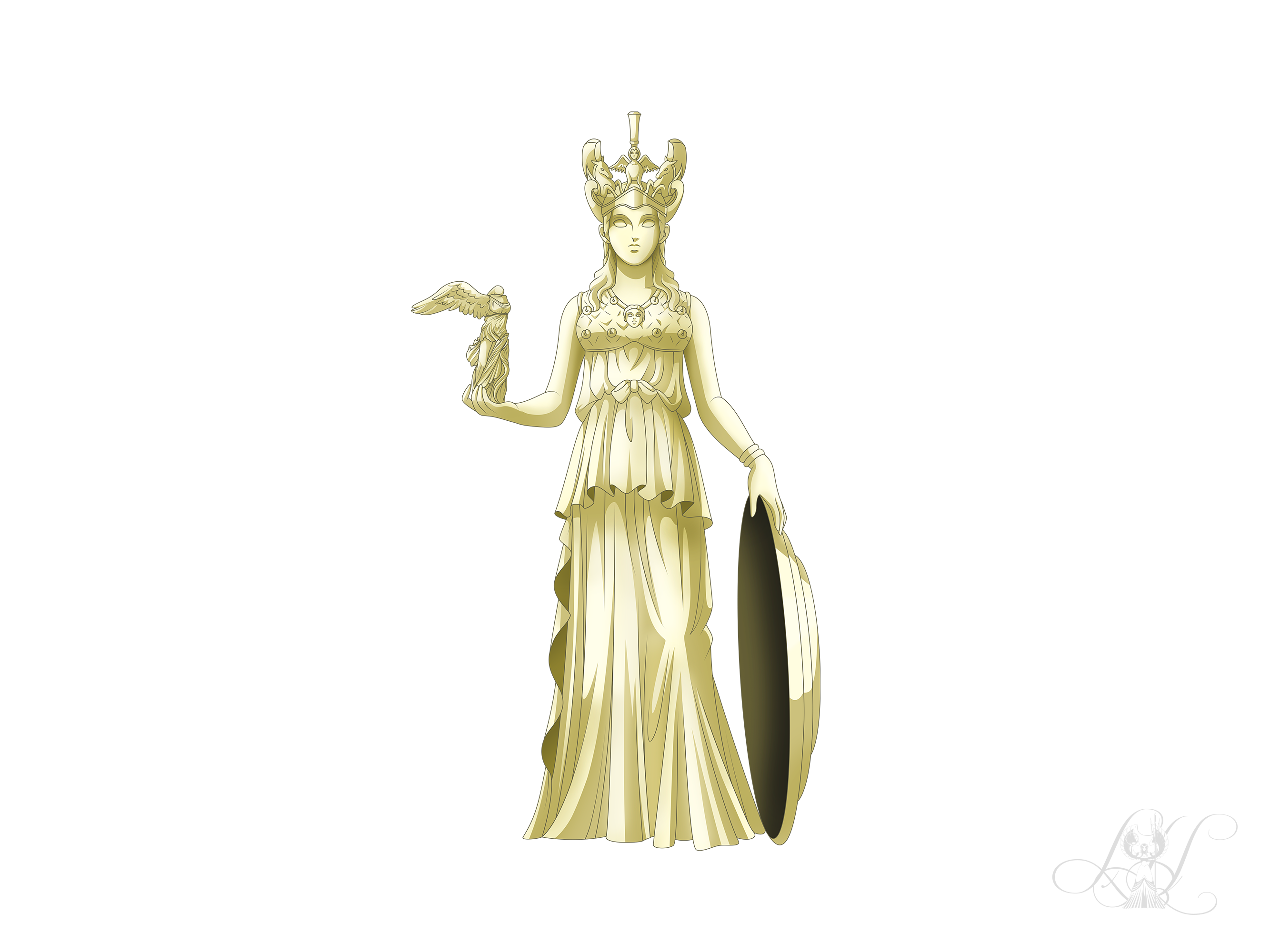 Athena Roh Render Athena Cloth Statue (Render) by LadyHeinstein on DeviantArt
