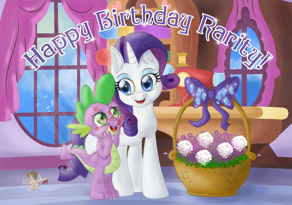 Happy BDay Rarity! CM for dcencia by UniSoLeiL on DeviantArt