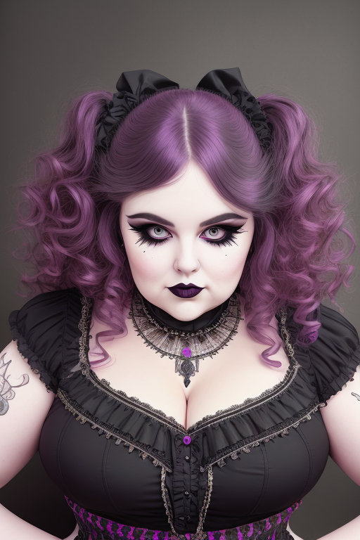 Goth Bbw Portrait 7 By Ssbbw Admirer On Deviantart