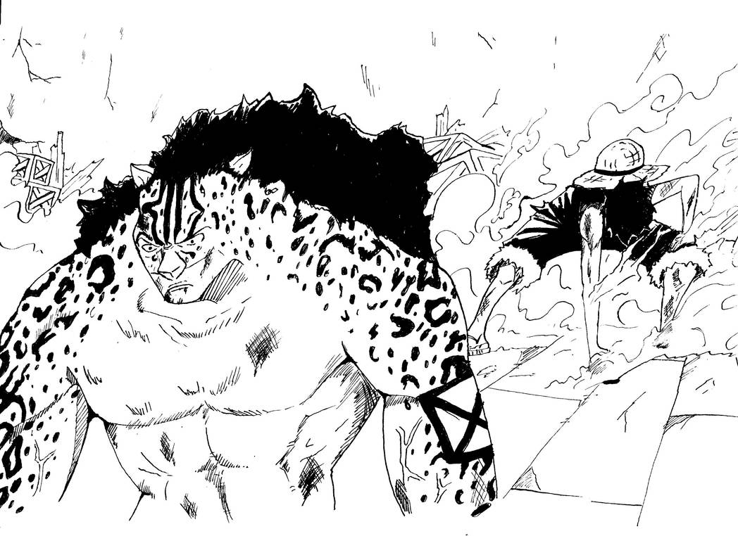 Luffy Vs Rob Lucci Manga One Piece Luffy vs Rob lucci by Brau372 on DeviantArt