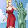 Large Lady and Lady Liberty