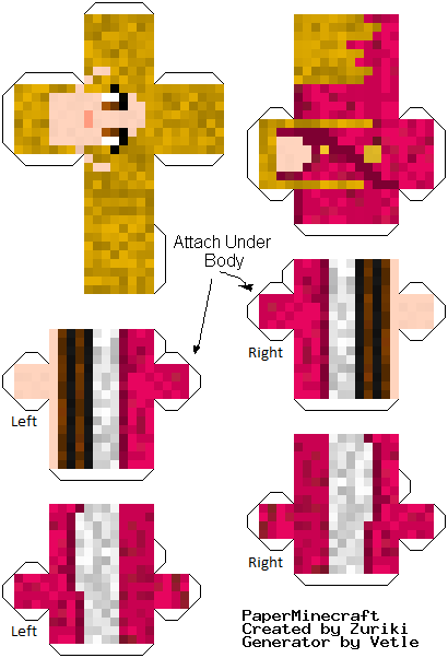 My minecraft skin papercraft by LucienCreates on DeviantArt