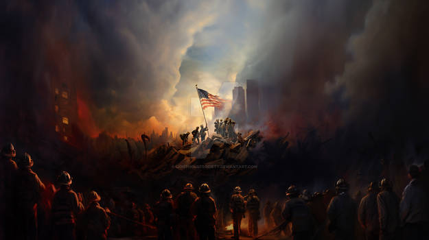 911 U.S. Flag Raised 2