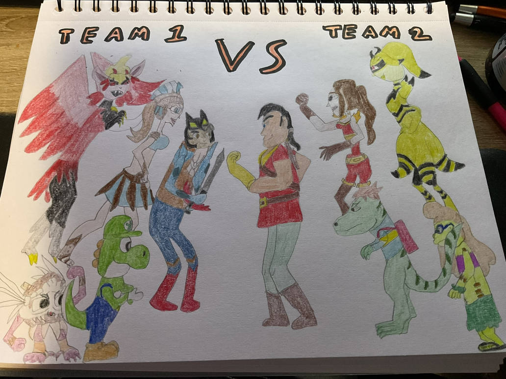 Deviantart Team Request: Team 1 Vs. Team 2 by DarkenedAuras on DeviantArt