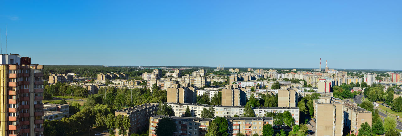 Panoramic view of Kaunas, Lithuania III