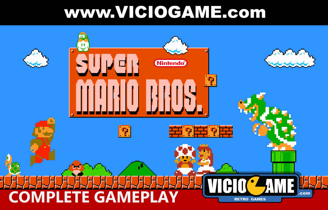 Super Mario Bros (Nintendo) Complete Gameplay by viciogame on DeviantArt