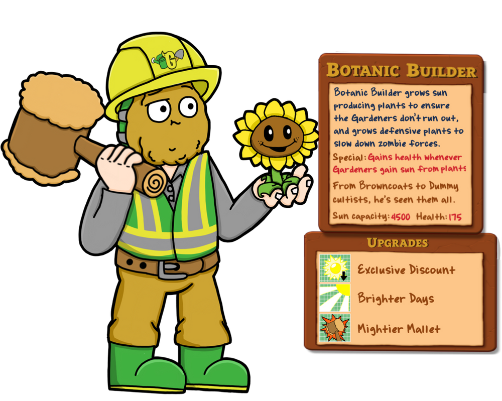 Botanic Builder, the First to Plant Them by JustAPVZFan on DeviantArt