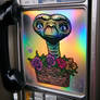 ET Sticker on a Public Phone
