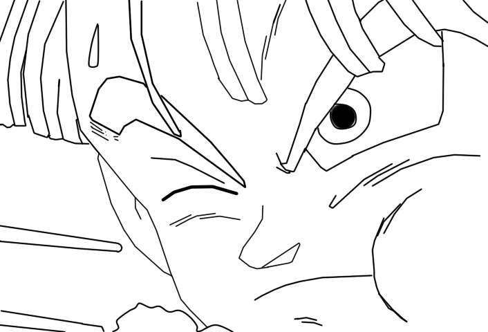 Future Trunks lineart 2 (READ RULES!)