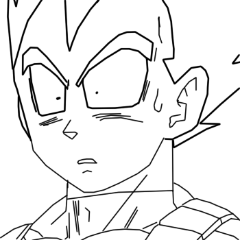 WTF Vegeta linart............