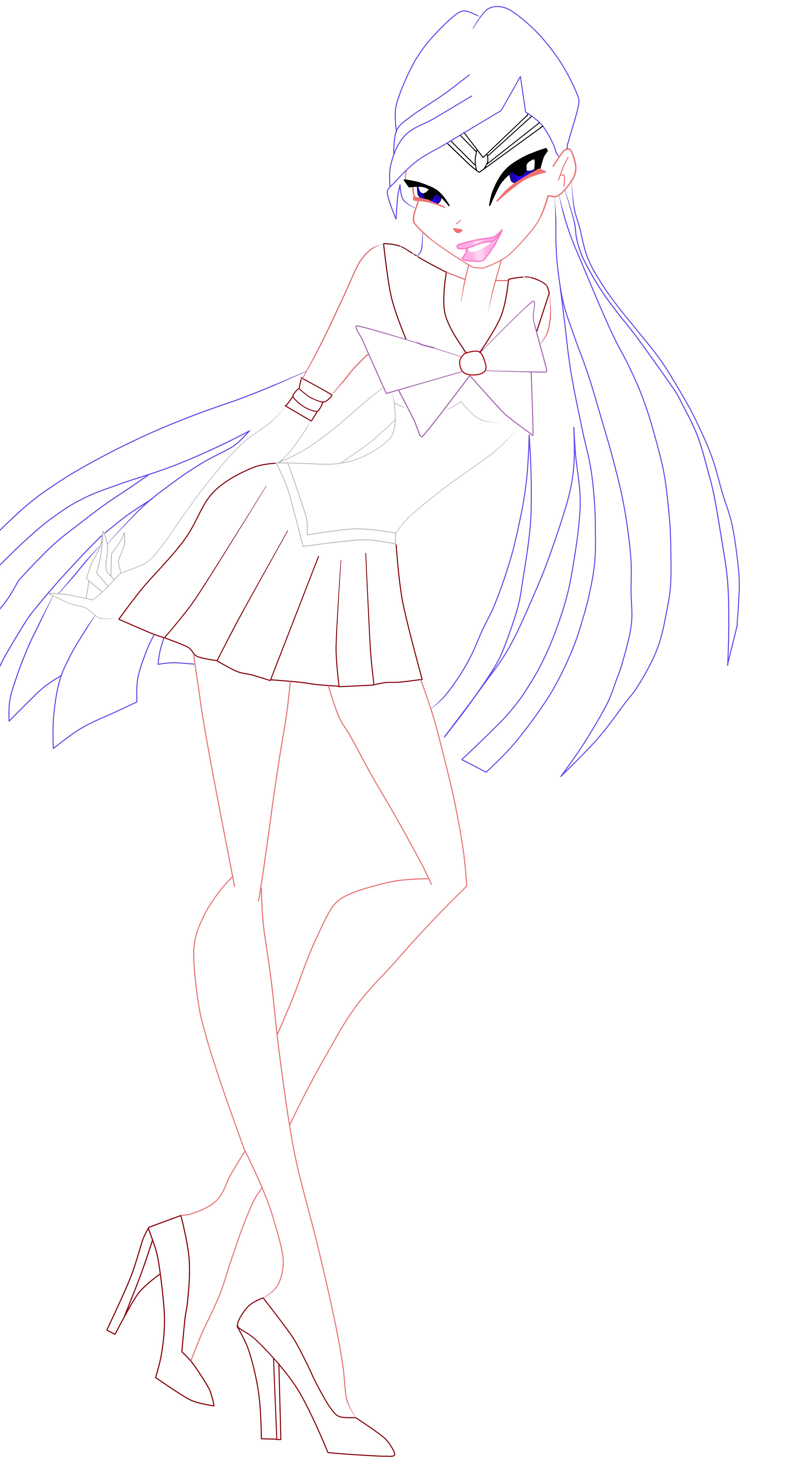 Sailor Musa Lineart