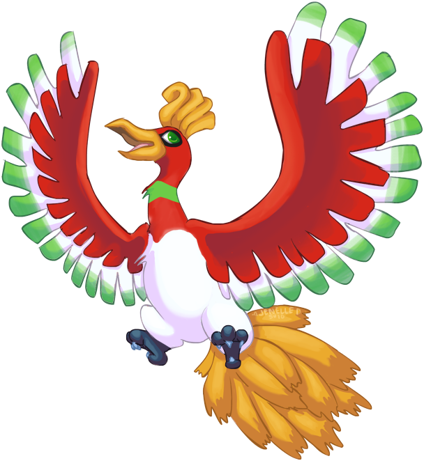 Pokemon Ho-oh drawing (pokemon hoho hooh) by MerelYael on DeviantArt