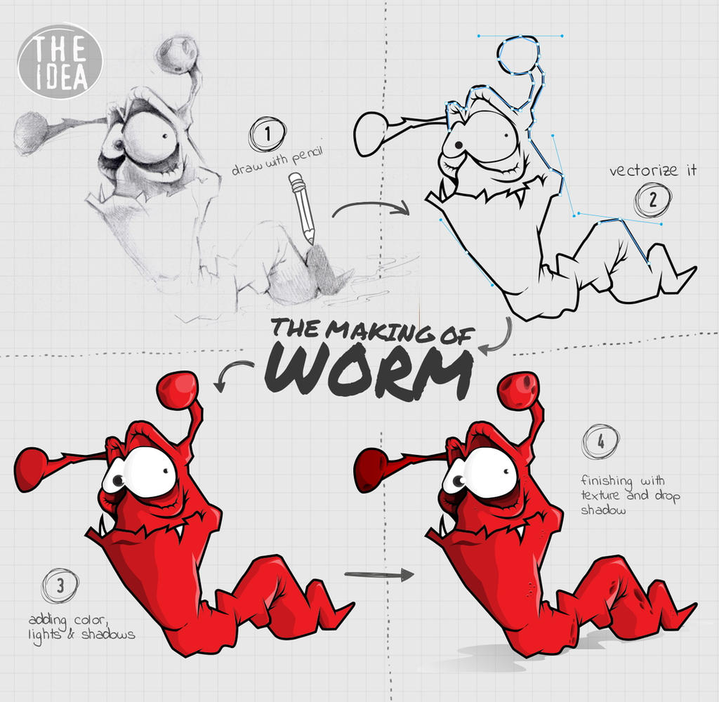 The making of Worm by stpp on DeviantArt