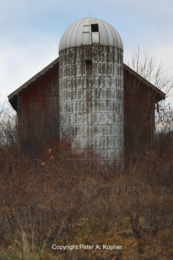 Silo in Winter