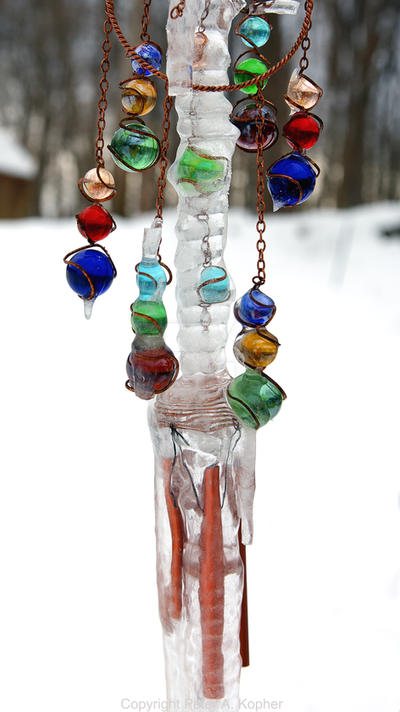 Iced-Over Wind Chimes