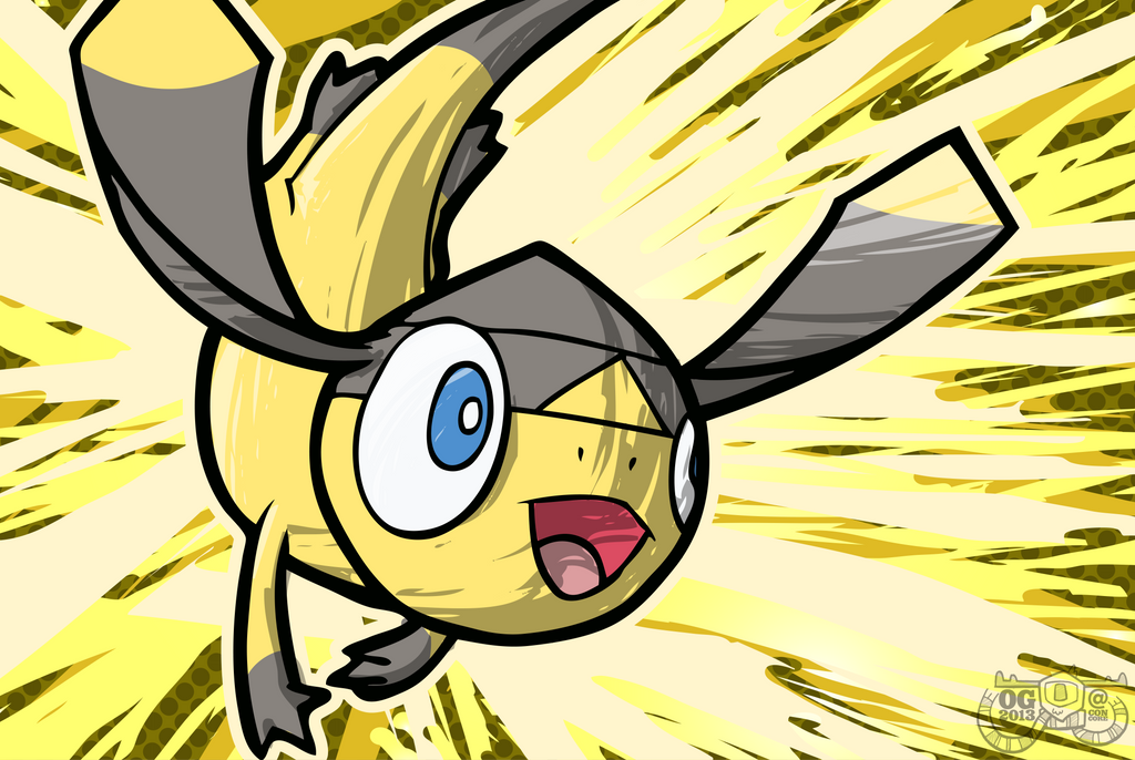 Helioptile Card Art by Concore