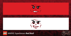 LEGO Minifig Decals - The Red Skull