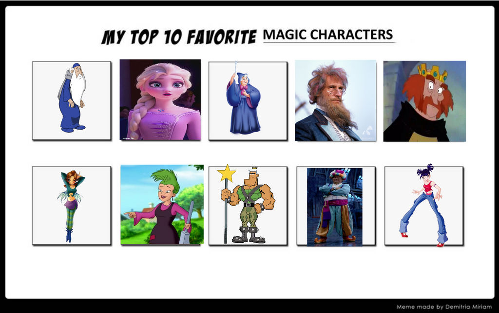 My Top 10 Favourite Magic Characters by RainbowLov3 on DeviantArt