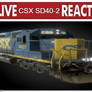 LIVE CSX SD40-2 REACTION