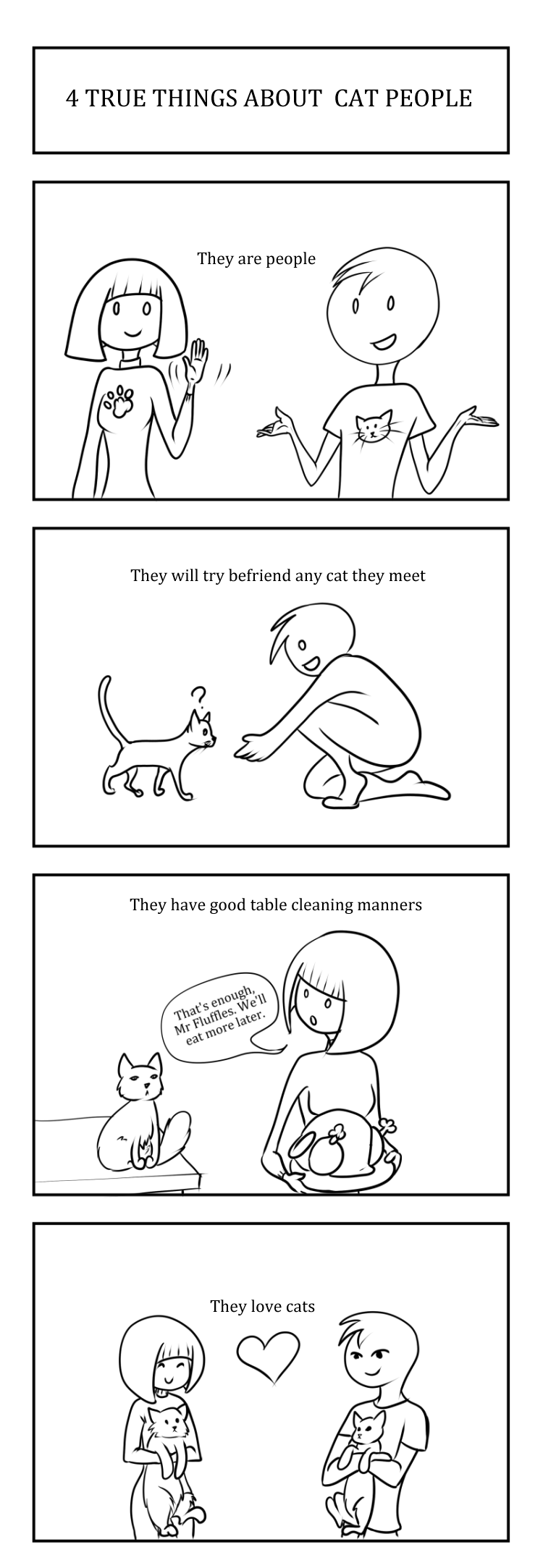 4 true things ab cat people