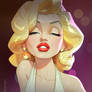 Cartoon Caricature of Marilyn Monroe